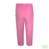 Pink Needlecord Corduroy Pull On Pants with Side Pockets