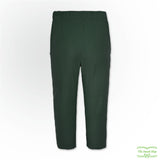 Blackish Green Needlecord Corduroy Pull On Pants with Side Pockets