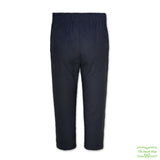 Navy Heavy Corduroy Pull On Pants with Side Pockets