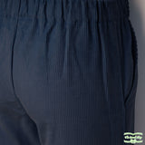 Navy Heavy Corduroy Pull On Pants with Side Pockets