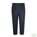 Navy Heavy Corduroy Pull On Pants with Side Pockets