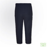 Navy Needlecord Corduroy Pull On Pants with Side Pockets