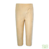 Beige Needlecord Corduroy Pull On Pants with Side Pockets