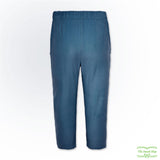 Dark Blue Needlecord Corduroy Pull On Pants with Side Pockets