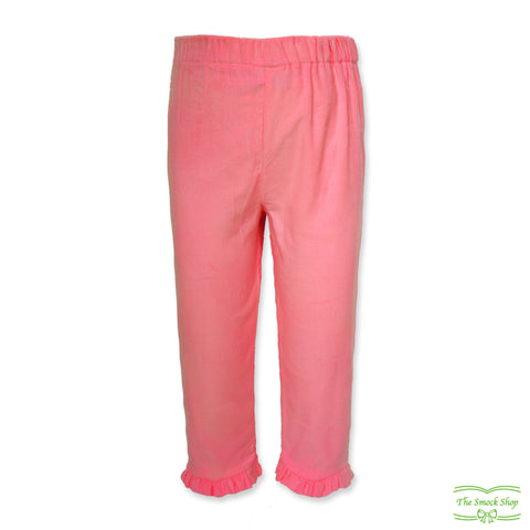 Girls Sweat Pants in Coral