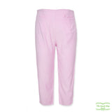 Pink Medium Weight Corduroy Pull On Pants with Front Ruffle Pockets