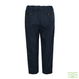 Navy Twill Trousers with Side & Back Pockets