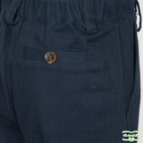 Navy Twill Trousers with Side & Back Pockets