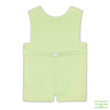 Green Pique Sheep & Shepherd Smocking Overall