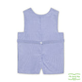 Blue Stripe Rocking Horse Overall