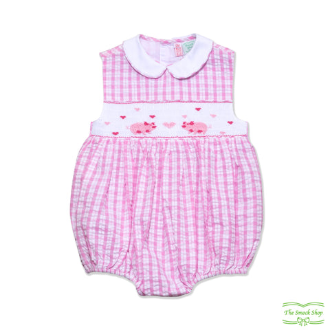 Pink Piglet Smocking Romper