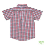 Multi-Colour Check Short Sleeve Shirt with front pocket (Men's Style)